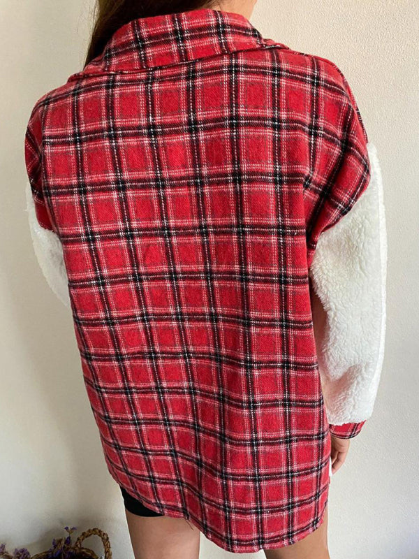 Women’s Leopard Fleece Button-Up Jacket