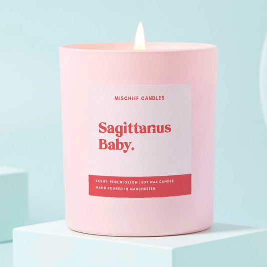 Sagittarius Birthday Gift Funny Zodiac Candle Sagittarius Baby