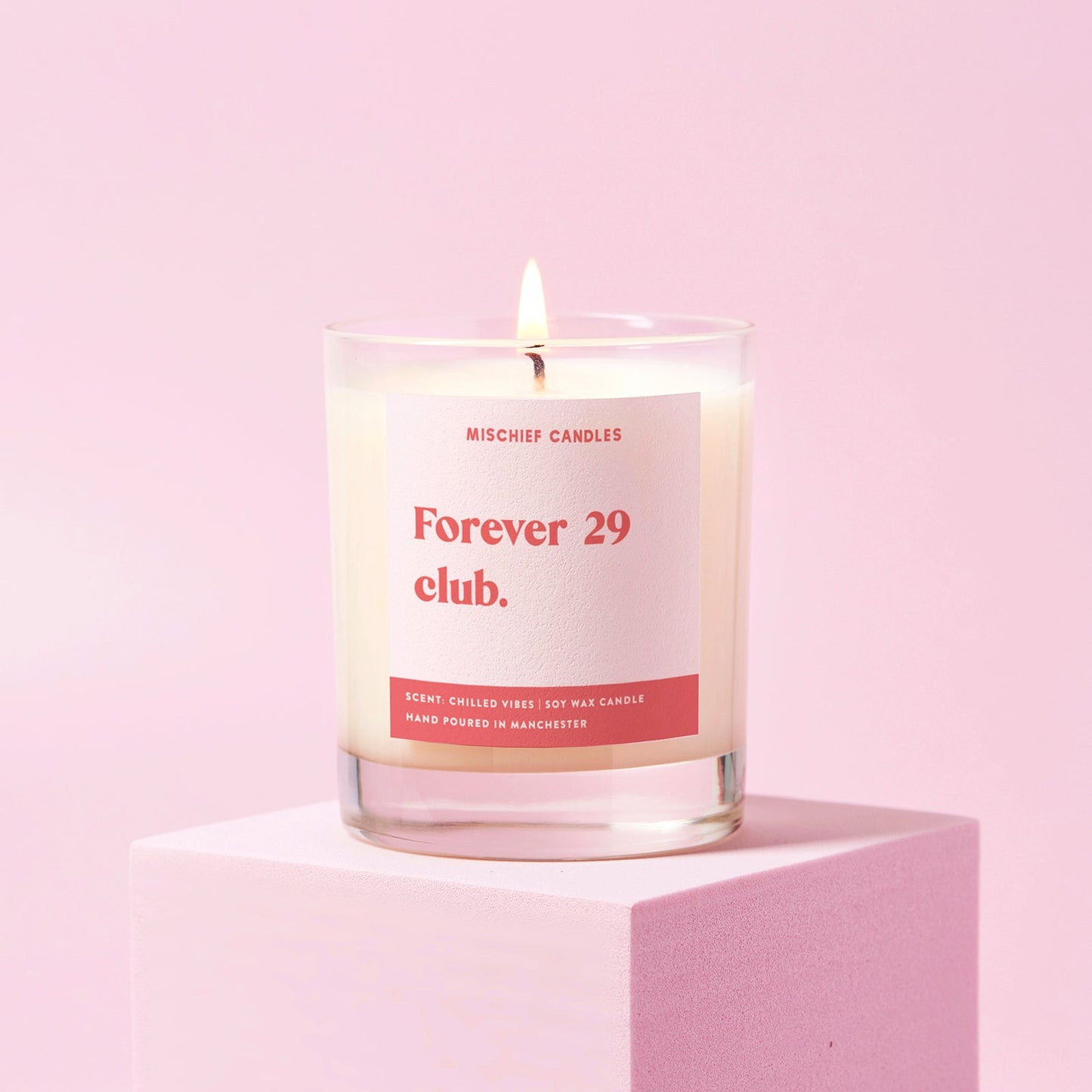 Funny 30th Birthday Gift Soy Wax Candle Forever 29 Club