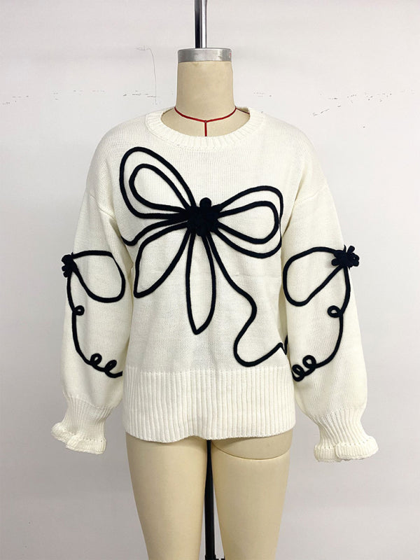 Bow Round Neck Sweater