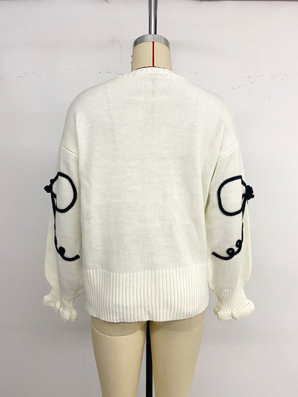 Bow Round Neck Sweater