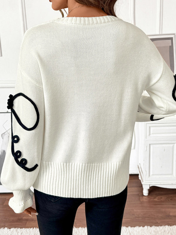 Bow Round Neck Sweater